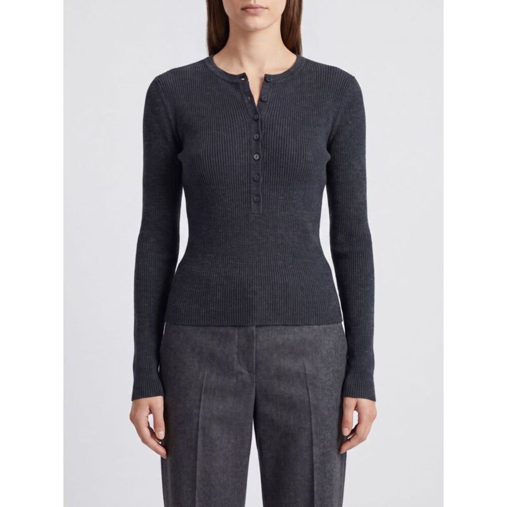 Lisa Yang Women Lisa Yang Slim Fit Ribbed Cotton And Cashmere Blend Knitted Polo